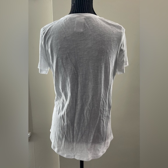 PINK V/S White Sleep Top With Black & Grey Print Size Medium - Picture 3 of 7